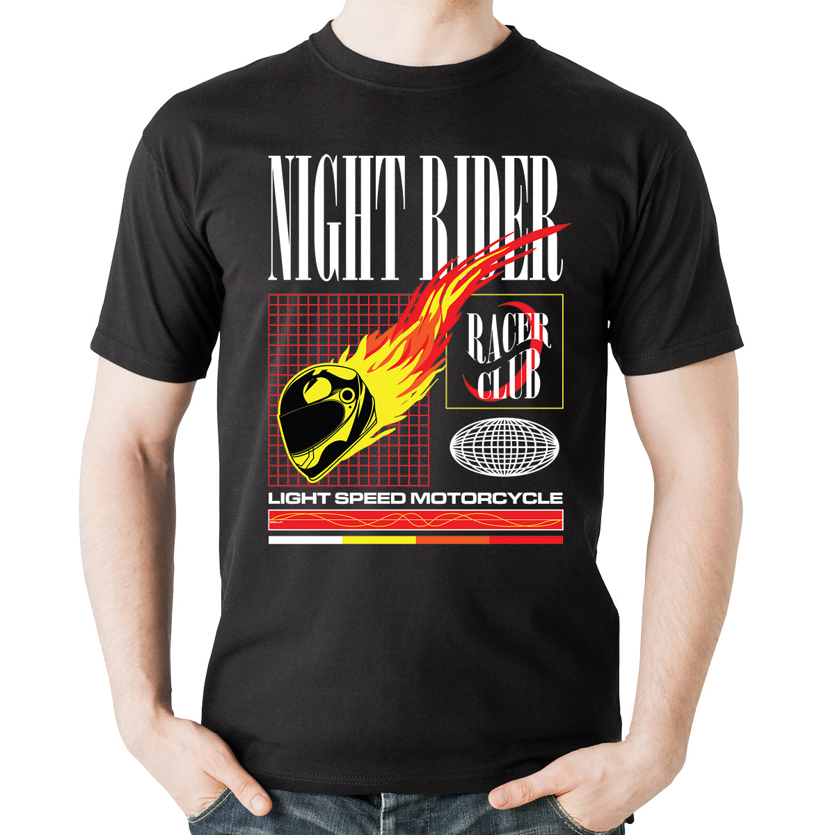 T-shirt Streetwear "Night Rider"